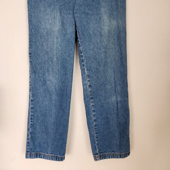 Vintage LA Blues High Waisted Button Fly Wide Leg Jeans 2 - Picture 8 of 12